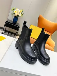 Designer Polished Leather Martin Motorcycle boots Monolith loafers Dress shoe Chelsea Ankle Boots 0922