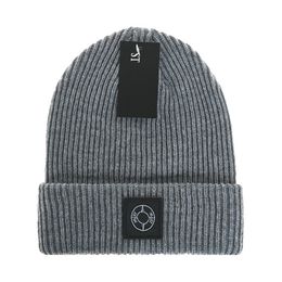 Winter hat designer beanie plaid knitted hats for men bonnet keep warm thicken women wool skull cap outdoor sports beanies fashion letter elastic comfortable B-15