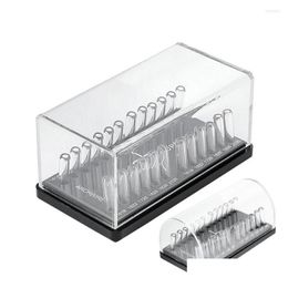 Hooks & Rails Hooks 1Pcs Dental Acrylic Organizer Holder Box Round/Rectangar Arch Wires Case For Placing Orthodontic Lab Drop Delivery Dhn8F