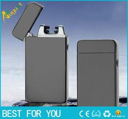 New Fashion and Selling USB Electric Dual Arc Metal Flameless Torch Rechargeable Windproof Lighter6002895