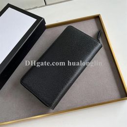 Genuine leather woman wallet purse card holder for men woman original box whole promotional designer355C