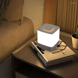 Night Lights Three Colour LED Bedside Table Lamp USB Rechargeable Magnetic Switchable Device Wall Portable Long Battery Life Light