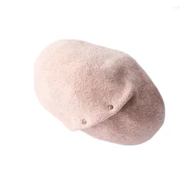 Scarves 2023 Autumn And Winter Wool Hat Female Beret Simple Everything With British Warm Painter