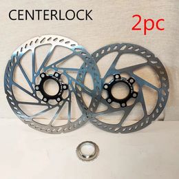 Bicycle Centerlock Rotor 160mm 180mm 20m Road Mountain Bike Center Lock Hydraulic Disc Brake Part 231221