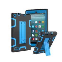 Bags 3in1 Hybrid Silicone Full Body Protective Case For Amazon Kindle Fire 7 2017 7 inch 2015 Kindle Fire HD 8