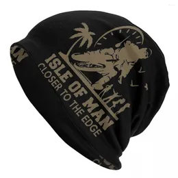 Berets Motocross Races Caps Isle Of Man Goth Men Women Outdoor Skullies Beanies Hat Spring Warm Dual-use Bonnet