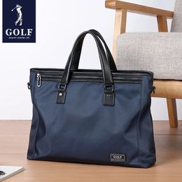 GOLF Men's Briefcase 2023 Multi functional Business Bag Large Capacity Shoulder Simplified Crossbody Handbag 231220