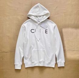 2023 New Men's Hooded Ce Sweatshirt Pullover Designer Celins Letter Fashion Hooded Couple Winter And Autumn Casual Fashion Sweater