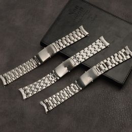 Whole 20mm 22mm Silver Stainless Steel Watch Band For Fit Omega Strap Seamaster Speedmaster Planet Ocean Watchband291d