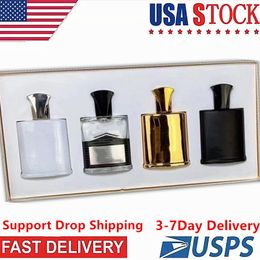 4Pcs Set Perfume Incense Scent Fragrant Cologne Women Men Perfume 30Ml US Warehouse Delivery 3-7 Working Days