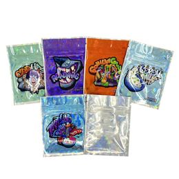 7x10cm 1g packing bags mixed series spot laser small bag self sealing airtight dry flower package pack empty mylar packets packaging bags