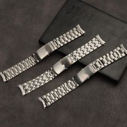 Whole 20mm 22mm Silver Stainless Steel Watch Band For Fit OGM Strap Speedmaster Ocean Watchband246a