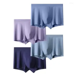 Underpants Car Sewn Solid Colour Men's Boxers Modal Breathable Underwear Antibacterial U Convex Boys Boxer Shorts Men