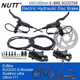 NUTT A5D MTB Hydraulic Scooter Bike Disc Brake EBike Electric E Bicycle 140mm 160 Rotor Pad For KUGOO Dualtron Ultron Speedway 231221