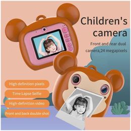 Film Cameras Kids Video Po Camera Digital Instant Print Toys For Girls Instantane With Gift 231128 Drop Delivery P O Ography Dhmck