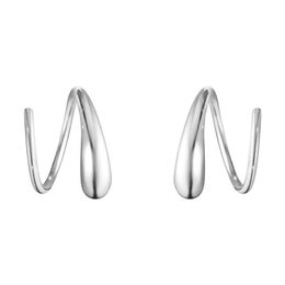 European And American Style Stud 925 Sterling Silver Earrings Spiral Shape Simple Light Fashion All-Match Jewellery Accessories305M