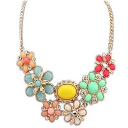 2014 Newest statement gold chunky Necklaces & Pendants whole fashion choker necklaces for women jewelry241s