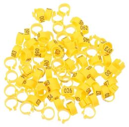 Other Bird Supplies 100 Pcs Numbered Pigeon Foot Rings Plastic Leg Band1670024