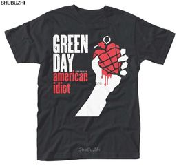 Men's T-Shirts Green Day ' AMERICAN IDIOT ALBUM COVER ' T-SHIRT - Nuevo y Oficial men cotton t-shirts summer brand tshirt euro size sbz3330L2312.21