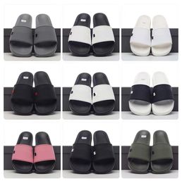 POOL SLIDE SANDAL Slippers Men Women BA Sandals Famous Designer Men Ladies Solid Color Rubber Comfortable Flat Shoes Casual Fashion Home Beach Shoes Size 35-45