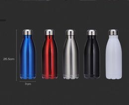 Double Walled 500ml Stainless Steel Coke Shape Water Bottle Cola Shaped Bottles Vacuum Insulated Outdoor Travel Water Bottle DH1075192351