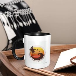 Mugs Surfing Beach Bali Coffee Casual Playing Smooth Cup Body Practical Cups Decorative