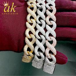 Iced Out Infinity Bracelets for Men Real Gold Plated Cubic Zirconia Hip Hop Jewellery 231221