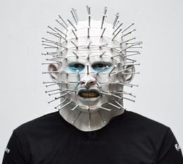 New Halloween Scary Pinhead Zombie Masks Hellraiser Movie Cosplay Latex Adult Party Masks for Halloween7065921