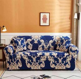 Nordic Floral Stretch Elastic Sectional Seat Sofa Cover Set Chaise Long Couch Slip Armchair L Shape Case for Living Room 2109107514300