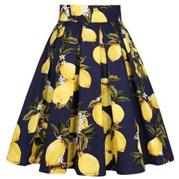 skirt 2021 Summer Korean High Waist Pleated Skirts Blue Gothic Sexy Cute Midi Lemon Skater Women JK Uniform Students Clothes Y2K 90S