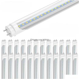 Led Tubes Us Stock 4Ft 1.2M T8 Tube Lights High Super Bright 22W Warm / Cool White Fluorescent Bbs G13 Bi-Pin Ac 85-265V Replacement Dhwlt