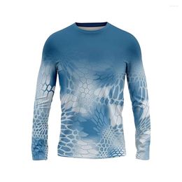 Men's T Shirts Casual Man Color Halo Dyeing Print For Men Long Sleeve O Neck Sports Fitness Tees T-Shirt Pullover Tops Clothing