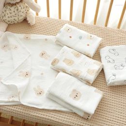 Blankets Born Quilts Crib Blanket Baby Wrap Receiving Infant 2-layer Breathable Swaddle Stroller Bedding 100x100