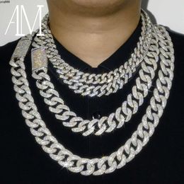 Wholesale Hip Hop Jewellery Luxury 10k 14k 18k 24k Real Gold Solid Miami Moissanite Diamond Cuban Link Chain Necklace for Men