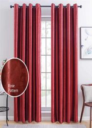 Topfinel Blackout Curtain Solid Embossing Modern Window Treatment Curtain Shades for Living Room Bedroom Curtain Fabric Drape 21071095096