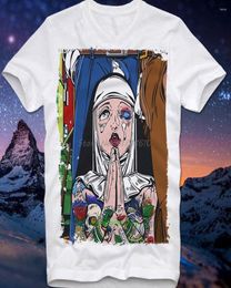 Men039s T Shirts Shirt Sexy Girl Tattoo Nun Nonne Religieuse Bad Bitch Art Warhol Lichtenstein Culture Pinup Pin Up Tees1975953