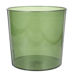 Vases Water Culture Flower Arrangement Office Trash Can Clear Garbage Plastic Container