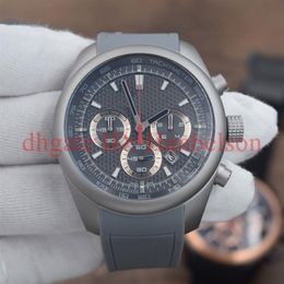 NEW Sports men 6612 Multifunctional chronograph Quartz watch Titanium shell Rubber strap Small dial work Fashion male WristWatch334m