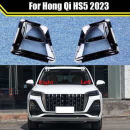 Auto Case Foglamp Caps for Hong Qi HS5 2023 Car Front Foglight Lens Cover Lampshade Lampcover Fog Lamp Light Glass Shell