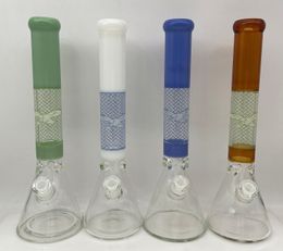 16inch 4color Big Glass Beaker Large 14mm Joint with Downstem and Bowl