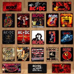 2022 Pop Star Tin Poster Sign Vintage Rock ACDC Metal Painting Plaque Music Tiki Bar Art Wall Plate Personal Room decor Movie Pub 266H
