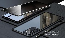 AntiSpy cases AntiPeeping Privacy Protection Magnetic Adsorption Tempered Glass Case For Samsung Galaxy Note 20 Ultra S20 S21 No3429221