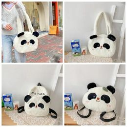 School Bags Animal Panda Backpack Large Capacity Korean Style Students Bag Stuffed Shoulder Cartoon Messaage