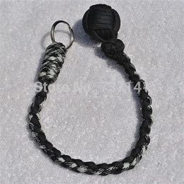 Paracord Monkey Fist keychain 1 Steel Ball Self Defence is Handcrafted in China261j