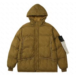 Stone Nylon Metal Tyvek Shield Men's Thick Down Jacket Designer Cotton Luxury Brand Reflective Cotton Men's Fashion Warm Casual Marine Windproof Jacket Island EHM