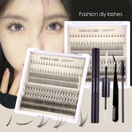 Fashion DIY Lashes 282 Clusters Eyelash Extensions Naturally Soft Light Handmade Reusable Grafted Lashes Curling Individual Eyelashes