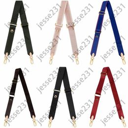 6 Colours pink black green blue brown red shoulder straps Accessories for 3 piece set bags women crossbody bag canvas Bag Part206I
