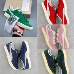 Student sports men's shoes Forest green suede low top breathable casual shoes Professional men's and women's China-Chic skateboard shoes