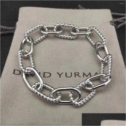 Charm Bracelets David Y Copper Brand Jewelry Fashion Wrist Chain For Women And Bracelet Man Drop Delivery Ot3Lz