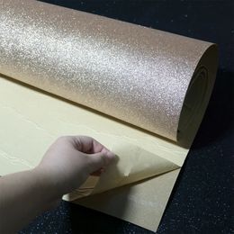 Self Adhesive Glitter Wallpaper Rolls For Walls Bling Peel and Stick Roll Decor Craft Fabric Wedding 231220